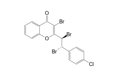 3-BROMO-2-[1,2-DIBROMO-2-(4-CHLOROPHENYL)-ETHYL]-CHROMONE