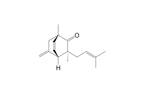 (1S,2S,4S)-2,4-dimethyl-2-(3-methylbut-2-enyl)-6-methylene-3-bicyclo[2.2.2]oct-7-enone