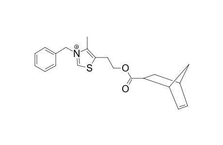 3-Benzyl-5-[2-(bicyclo[2.2.1]hept-5-ene-2-carbonyloxy)-ethyl]-4-methyl-thiazol-3-ium