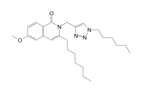 3-n-Heptyl-2-[(1-n-hexyl-1H-1,2,3-triazol-4-yl)methyl]-6-methoxyisoquinolin-1(2H)-one