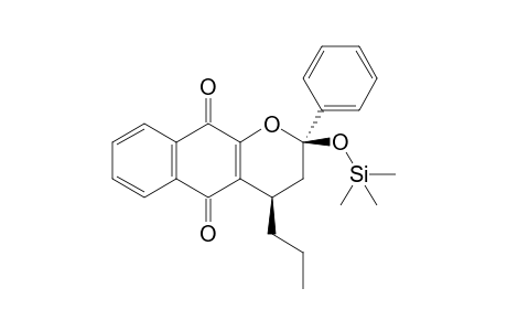 cis-2-Phenyl-4-propyl-2-(trimethylsiloxy)-3,4-dihydro-2H-naphtho[2,3-b]pyran-5,10-dione