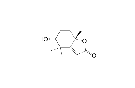 2(4H)-Benzofuranone, 5,6,7,7a-tetrahydro-5-hydroxy-4,4,7a-trimethyl-, trans-