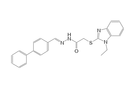 acetic acid, [(1-ethyl-1H-benzimidazol-2-yl)thio]-, 2-[(E)-[1,1'-biphenyl]-4-ylmethylidene]hydrazide