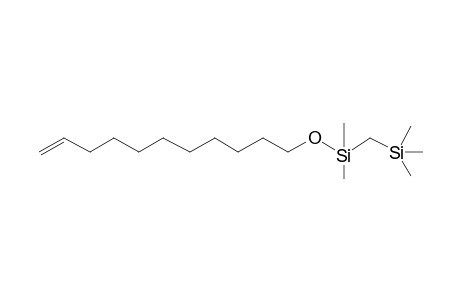 Dimethyl[(trimethylsilyl)methyl](10-undecenyloxy)silane