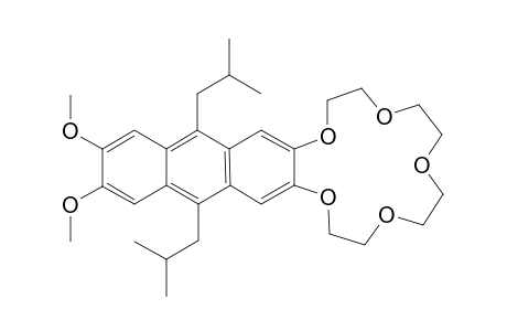 2,3,-Dimethoxy-9,10-bis(isobutyl)anthraceno-15-crown-5