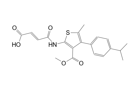 (2E)-4-{[4-(4-isopropylphenyl)-3-(methoxycarbonyl)-5-methyl-2-thienyl]amino}-4-oxo-2-butenoic acid