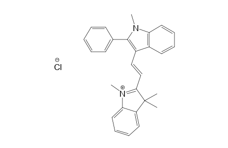 3H-Indolium, 1,3,3-trimethyl-2-[2-(1-methyl-2-phenyl-1H-indol-3-yl)ethenyl]-, chloride
