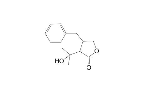2-(Hydroxyprop-2-yl)-3-benzyl-tetrahydrofuranone