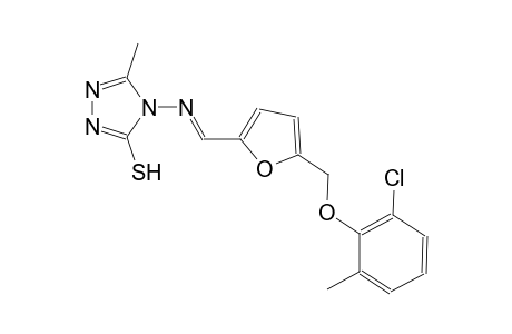 4-[((E)-{5-[(2-chloro-6-methylphenoxy)methyl]-2-furyl}methylidene)amino]-5-methyl-4H-1,2,4-triazole-3-thiol