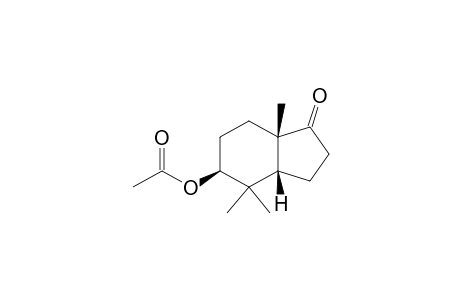 1H-Inden-1-one, 5-(acetyloxy)octahydro-4,4,7a-trimethyl-, [3aS-(3a.alpha.,5.beta.,7a.beta.)]-