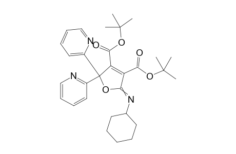 Di-tert-butyl 5-(cyclohexylimino)-2,5-dihydro-2,2-di-(2-pyridyl)-3,4-furandicarboxylate