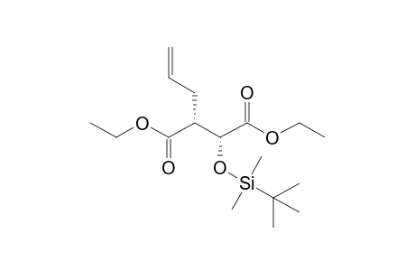 (2R,3R)-2-allyl-3-[tert-butyl(dimethyl)silyl]oxy-succinic acid diethyl ester