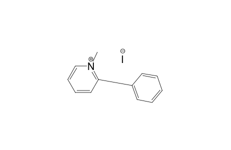 Pyridinium, 1-methyl-2-phenyl-, iodide