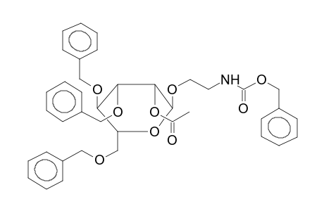 2-BENZYLOXYCARBONYLAMINOETHYL 2-O-ACETYL-3,4,6-TRI-O-BENZYL-ALPHA-D-MANNOPYRANOSIDE