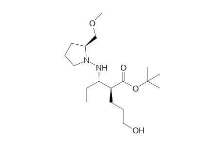 (S,S,S)-tert-Butyl 3-[N-(2-methoxymethyl)pyrrolidin-1-yl]amino-2-(3-hydroxypropyl)pentanoate