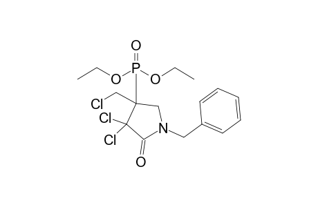 N-Benzyl-3,3-dichloro-4-chloromethyl-4-diethylphosphorylpyrrolidin-2-one