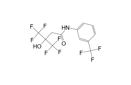 4,4,4-trifluoro-3-hydroxy-3-(trifluoromethyl)-N-[3-(trifluoromethyl)phenyl]butanamide