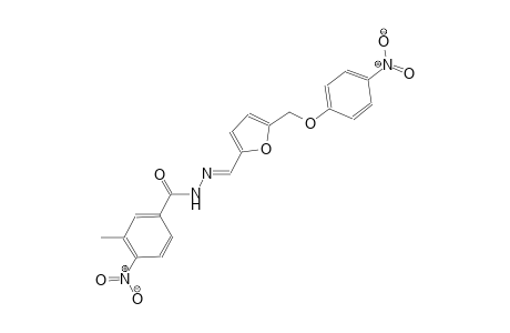 3-methyl-4-nitro-N'-((E)-{5-[(4-nitrophenoxy)methyl]-2-furyl}methylidene)benzohydrazide