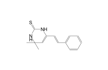 4,4-dimethyl-6-[(E)-2-phenylethenyl]-3,4-dihydro-2(1H)-pyrimidinethione