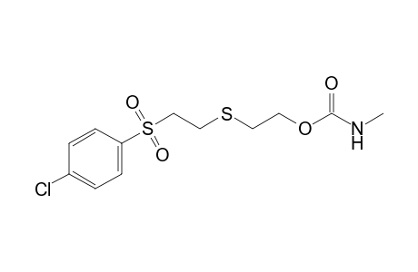 2-{{2-[(p-chlorophenyl)sulfonyl]ethyl}thio}ethanol, methylcarbamate