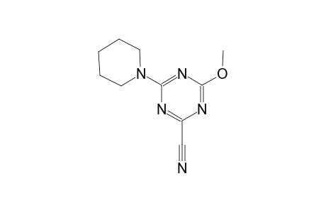 4-Methoxy-6-(1-piperidinyl)-1,3,5-triazine-2-carbonitrile