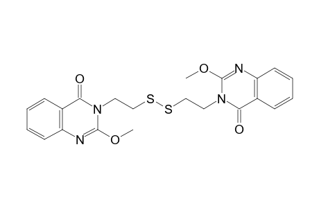 Bis[(2-methoxy-3,4-dihydro-4-oxo-3-quinazolinyl)ethyl] disulfide