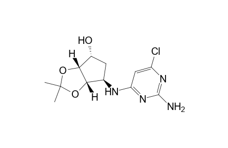 (3aR,4R,6R,6aS)-6-[(2-amino-6-chloro-4-pyrimidinyl)amino]-2,2-dimethyl-4,5,6,6a-tetrahydro-3aH-cyclopenta[d][1,3]dioxol-4-ol