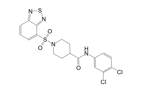 1-(2,1,3-benzothiadiazol-4-ylsulfonyl)-N-(3,4-dichlorophenyl)-4-piperidinecarboxamide