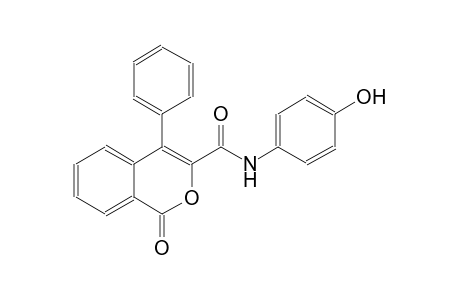 1H-2-benzopyran-3-carboxamide, N-(4-hydroxyphenyl)-1-oxo-4-phenyl-
