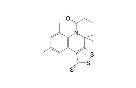 1H-[1,2]dithiolo[3,4-c]quinoline-1-thione, 4,5-dihydro-4,4,6,8-tetramethyl-5-(1-oxopropyl)-