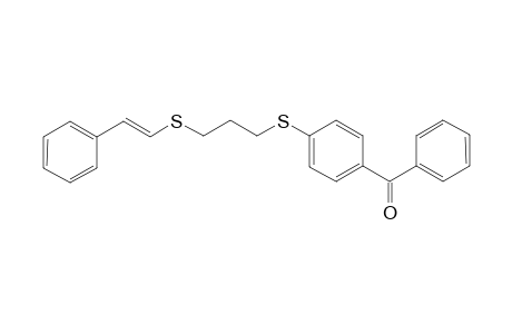 Phenyl(4-((3-(styrylthio)propyl)thio)phenyl)methanone