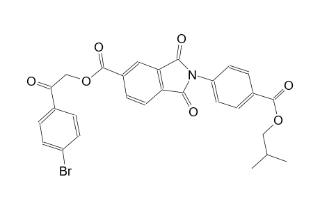 1H-isoindole-5-carboxylic acid, 2,3-dihydro-2-[4-[(2-methylpropoxy)carbonyl]phenyl]-1,3-dioxo-, 2-(4-bromophenyl)-2-oxoethyl ester