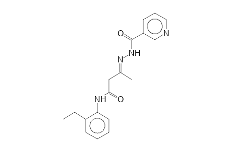 N-(2-Ethylphenyl)-3-(nicotinoylhydrazono)butyramide
