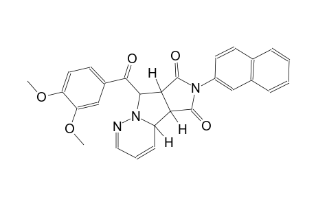 (4aR,4bS,7aR,8S)-8-(3,4-dimethoxybenzoyl)-6-(2-naphthyl)-7a,8-dihydro-4aH-pyrrolo[3',4':3,4]pyrrolo[1,2-b]pyridazine-5,7(4bH,6H)-dione
