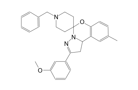 1'-benzyl-2-(3-methoxyphenyl)-9-methyl-1,10b-dihydrospiro[benzo[e]pyrazolo[1,5-c][1,3]oxazine-5,4'-piperidine]
