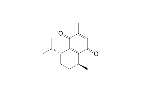 1,4-Naphthalenedione, 5,6,7,8-tetrahydro-2,5-dimethyl-8-(1-methylethyl)-, (5S-trans)-