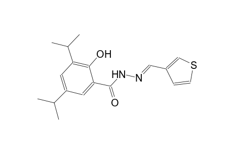 2-hydroxy-3,5-diisopropyl-N'-[(E)-3-thienylmethylidene]benzohydrazide