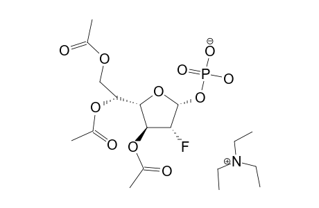 TRIETHYLAMMONIUM-(3,5,6-TRI-O-ACETYL-2-DEOXY-2-FLUORO-ALPHA-D-GALACTOFURANOSYL)-PHOSPHATE