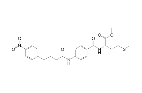 (2S)-4-(methylthio)-2-[[4-[4-(4-nitrophenyl)butanoylamino]benzoyl]amino]butyric acid methyl ester