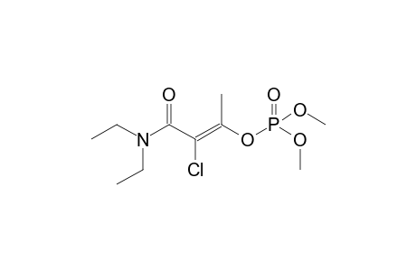 Phosphoric acid, 2-chloro-3-(diethylamino)-1-methyl-3-oxo-1-propenyl dimethyl ester