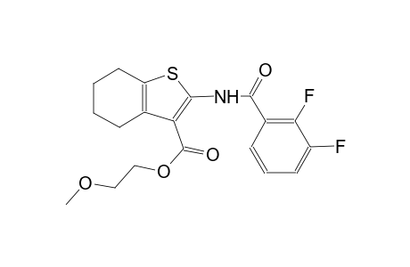 2-methoxyethyl 2-[(2,3-difluorobenzoyl)amino]-4,5,6,7-tetrahydro-1-benzothiophene-3-carboxylate