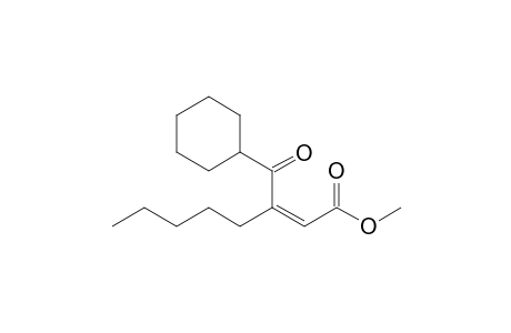 Methyl (2Z)-3-Cyclohexylcarbonyloct-2-enoate