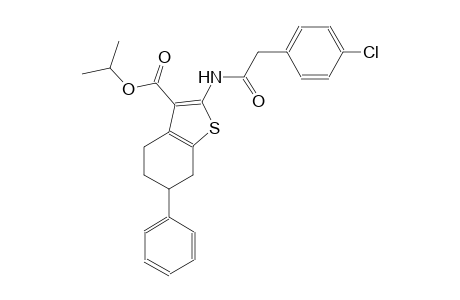 isopropyl 2-{[(4-chlorophenyl)acetyl]amino}-6-phenyl-4,5,6,7-tetrahydro-1-benzothiophene-3-carboxylate