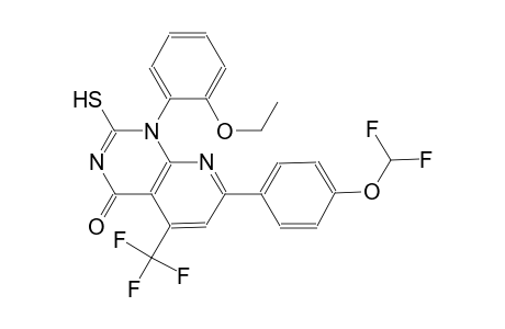 pyrido[2,3-d]pyrimidin-4(1H)-one, 7-[4-(difluoromethoxy)phenyl]-1-(2-ethoxyphenyl)-2-mercapto-5-(trifluoromethyl)-