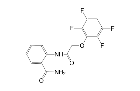 2-{[(2,3,5,6-tetrafluorophenoxy)acetyl]amino}benzamide