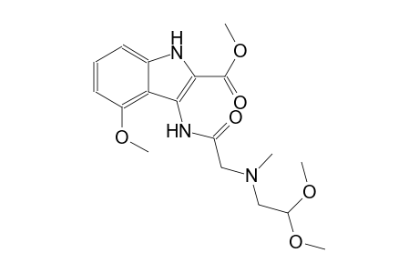 methyl 3-({[(2,2-dimethoxyethyl)(methyl)amino]acetyl}amino)-4-methoxy-1H-indole-2-carboxylate