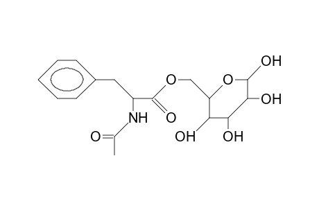 6-O-(N-Acetyl-L-phenyl-alanyl).beta.-D-glucose