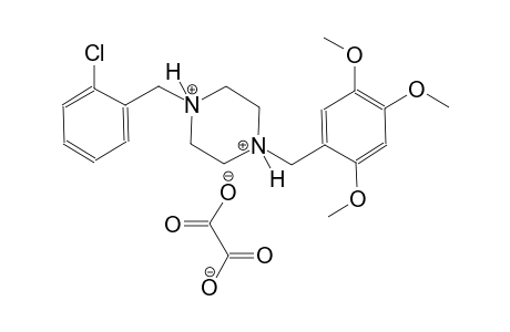 1-(2-chlorobenzyl)-4-(2,4,5-trimethoxybenzyl)piperazinediium oxalate