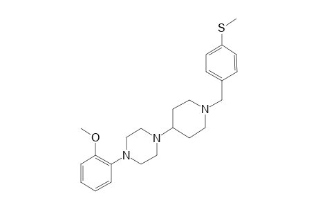 1-(2-Methoxyphenyl)-4-[1-[(4-methylsulfanylphenyl)methyl]-4-piperidyl]piperazine