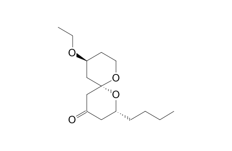 (2R,6S,10S)-2-Butyl-10-ethoxy-1,7-dioxaspiro[5.5]undecan-4-one
